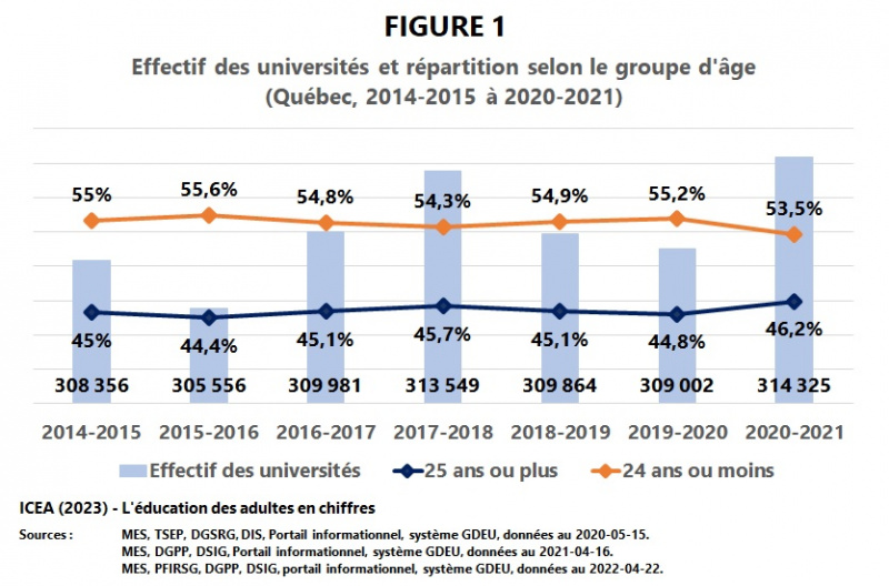 Fichier:Universites-Effectif Groupe-age 2014-2021 I12 F1 ICEA2023.jpg